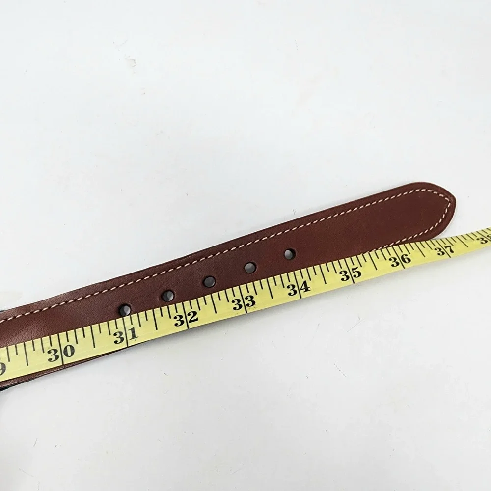 Tommy Hilfiger Belt Men's SIZE 32 Green Maroon Colorblock Leather